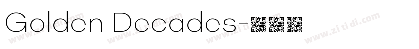 Golden Decades字体转换